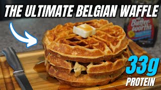 THE ULTIMATE BELGIAN PROTEIN WAFFLES l Homemade Belgian Waffles High Protein Low Calorie Recipe