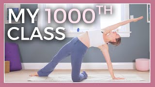 1000 THANK YOUS - 1 Hour Gratitude Yoga (My 1000th class!!!)