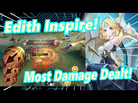 Edith Inspire Build~ | Edith EXP Lane | Most Damage Dealt | Mobile Legends