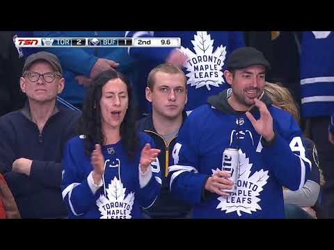 Jake Gardiner  2nd goal of the season! 04/12/2018 (Toronto Maple Leafs at Buffalo Sabres)