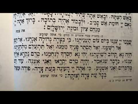 Tefila 58 Anenu in shmoneh esreh for a fast day tanis tzibur