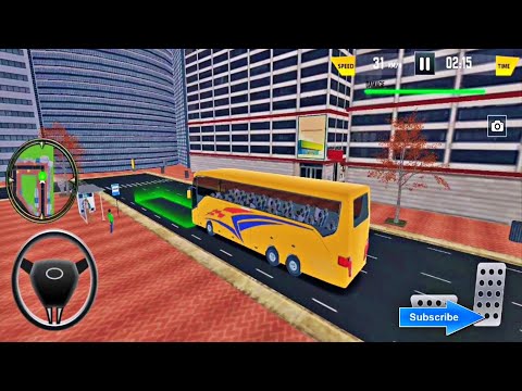 Euro Coach Bus City Extreme Driver - Passengers in European Bus - Android GamePlay