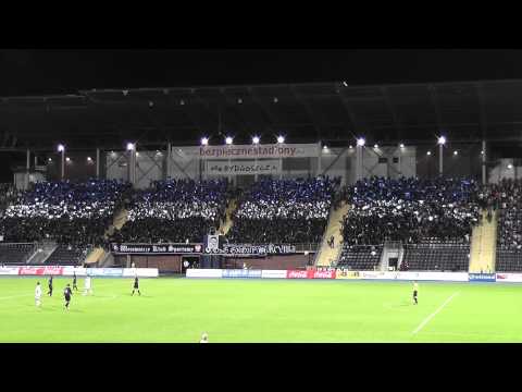 Oprawa kibiców Zawiszy podczas meczu z Wisłą Płock