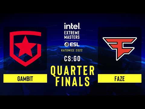 Gambit vs FaZe – Map 1 [Dust2] - IEM Katowice 2022 - Quarter Finals