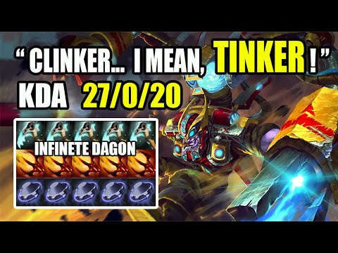 Insane Tinker 27 Kills 0 Death 20 Assists | Tinker | P1StreamMoments#51 | P1zzyDota2