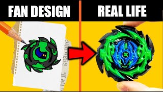 turning my subscriber's design INTO A REAL BEYBLADE!!