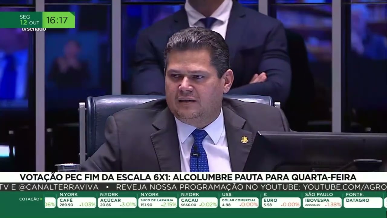 Votação da PEC do fim da escala 6x1: Alcolumbre pauta para quarta-feira