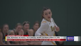 CDC says schools should cancel sports, band in areas with high COVID transmission