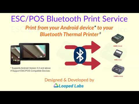 ESCPOS Bluetooth Print Service Video