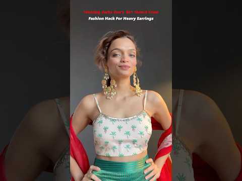 Wedding Fashion Hack For Heavy Earrings ❤️ Got this from Amazon ✨ #youtube #monalishamahapatra