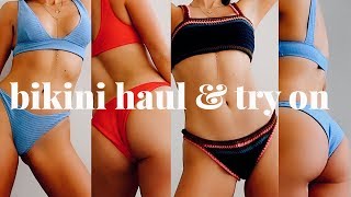 AFFORDABLE BIKINI &amp; BEACHWEAR HAUL &amp; TRY ON  | SPRING/SUMMER TRENDS 2018 | EMMA MILLER