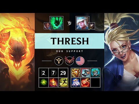 Thresh Support vs Janna - NA Grandmaster Patch 25.13