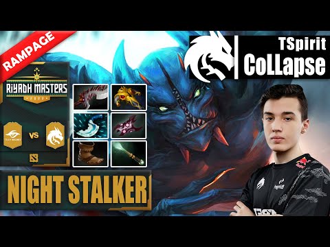 SECRET vs SPIRIT | COLLAPSE NIGHT STALKER RAMPAGE TOO IMBA | RIYADH MASTERS 2022 Dota 2 Highlights