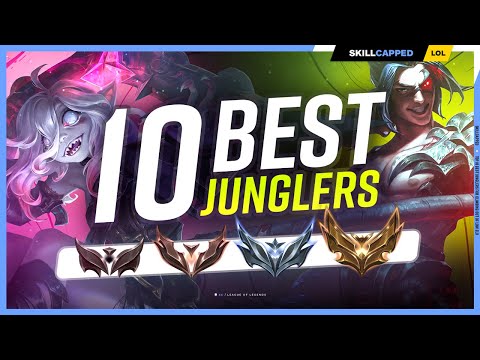 Top 10 BEST Junglers For Climbing Out Of Low Elo - League of Legends