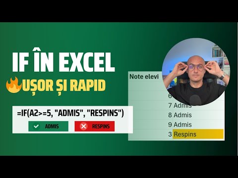 Funcția IF în Excel: Ghid complet cu exemple