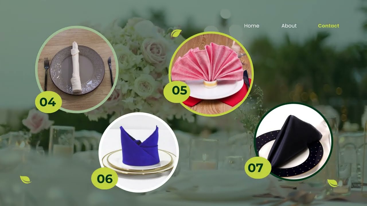 DIFFERENT TABLE NAPKIN FOLDS (LESSON EXEMPLAR - TLE 7 LESSON 6 MATATAG CURRICULUM)