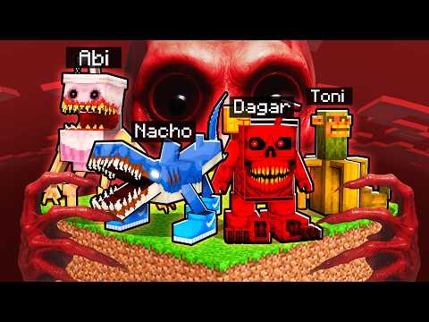 Sobreviví como BRAINROT TERRORÍFICO en un Chunk de Terror en Minecraft!