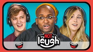 YouTubers React to Try to Watch This Without Laughing or Grinning #13