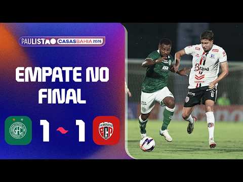 GUARANI 1 X 1 PRIMAVERA | MELHORES MOMENTOS | 1ª RODADA | PAULISTÃO CASAS BAHIA