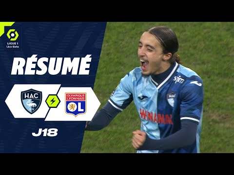 HAVRE AC - OLYMPIQUE LYONNAIS (3 - 1) - Highlights - (HAC - OL) / 2023-2024