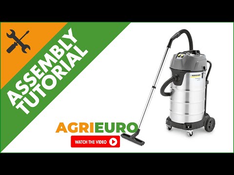 Kärcher NT 90/2 Me Classic - Wet and Dry Vacuum Cleaner - 90 L Drum - 2300W Max. - Assembly tutorial