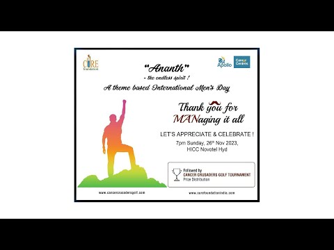 ANANTH | A THEME BASED INTERNATIONAL MEN'S DAY EVENT | Dr Vijay Anand Reddy