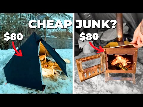 The Cheapest Hot Tent and Stove From AMAZON! 😳