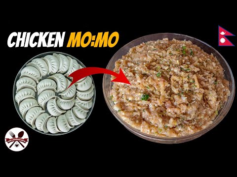 How To Make Chicken Momo's Filling || Nepali Style Chicken MoMo Recipe || चिकेन मःमः बनाउने तरिका