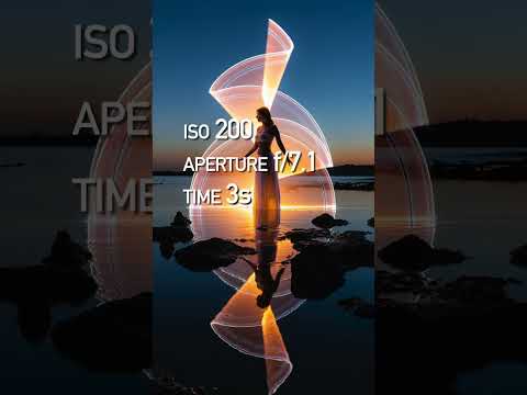 5 Camera Settings for Light-Painting in different times #shorts