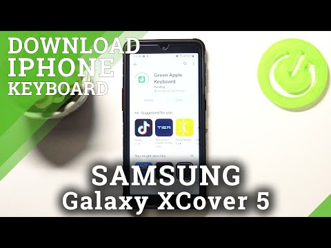 How to Download iPhone Keyboard on SAMSUNG Galaxy XCover 5 – Green Apple Keyboard