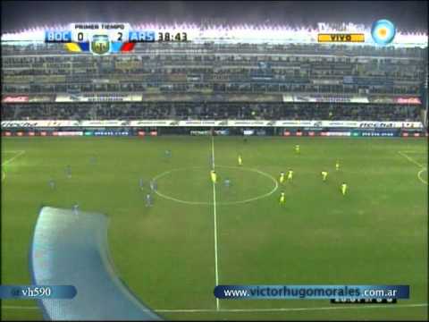 Boca 0 Arsenal 3 Clausura 2012 Los goles (Relato Victor Hugo)