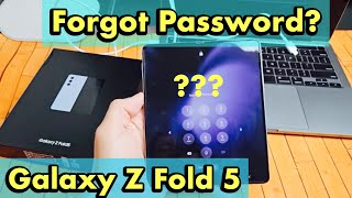 Galaxy Z Fold 5: Forgot Password? Let