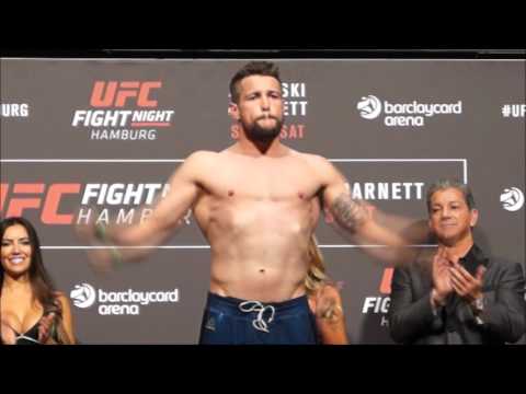 Nicolas Dalby vs  Peter Sobotta weigh in and staredown   VIDEO