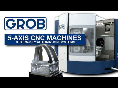 INCREDIBLE 5-Axis CNC Machines:  GROB Factory Tour!