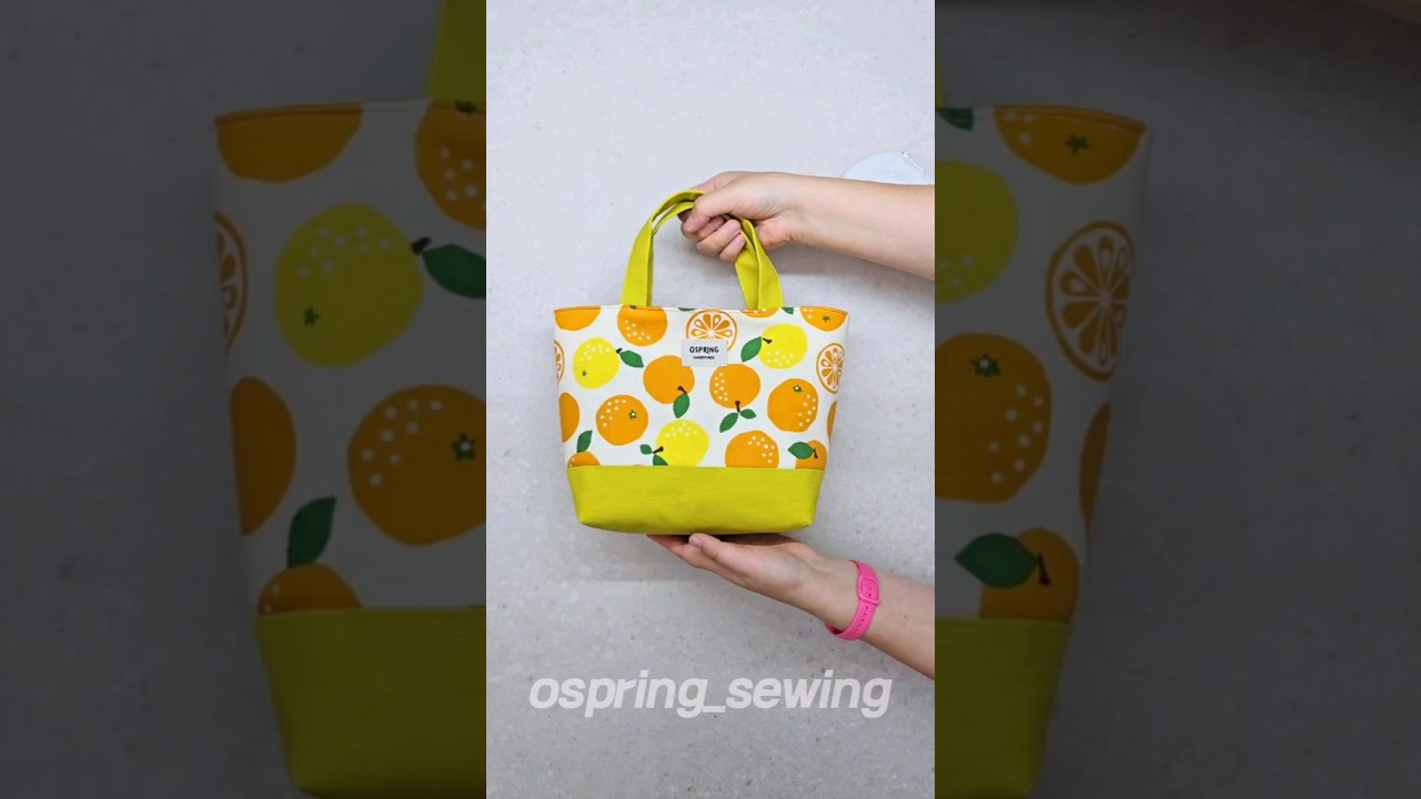 20minutes! DIY Tote Bag 🍊🍊🍊 Sewing Tips