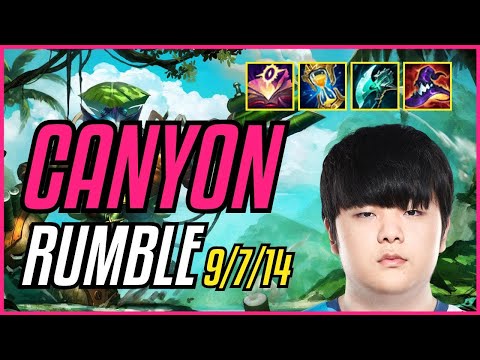 CANYON - RUMBLE - EUW CHALLENGER - PATCH 11.9