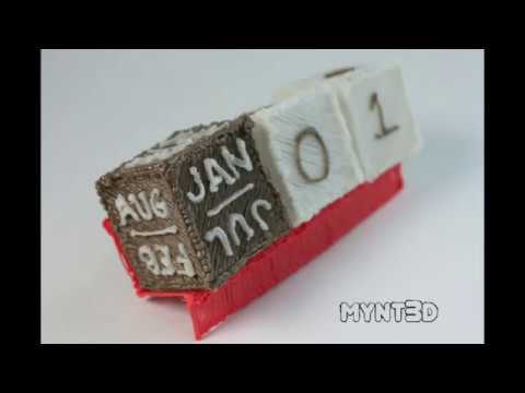 Mynt3d Project Tutorial 3d Pen Desk Calendar Cubes
