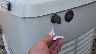 Generac Generator: How to unlock the lid of a Generac generator