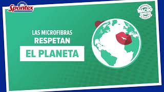 Spontex Bienvenidos al Macro Respeto por el Medioambiente de Spontex - el MacroExperto en MicroFibras anuncio