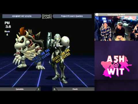 Quindelin (Bowser) vs Pooch (Zelda/Samus) - ASH@WIT #47 Project M Loser's Quarters