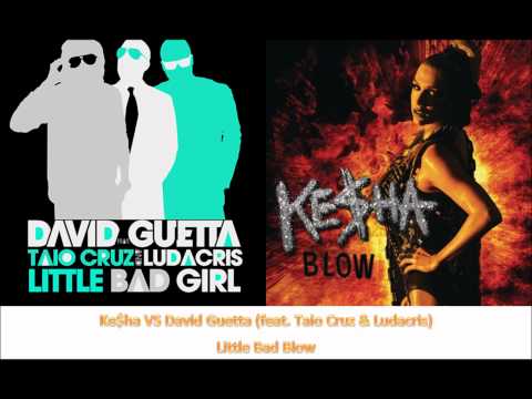 Ke$ha VS David Guetta (feat. Taio Cruz & Ludacris) - Little Bad Blow [Pitched+DL]