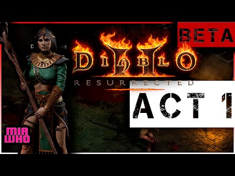 Sorceress Gameplay ACT 1 - Diablo 2 Resurrected BETA PS5