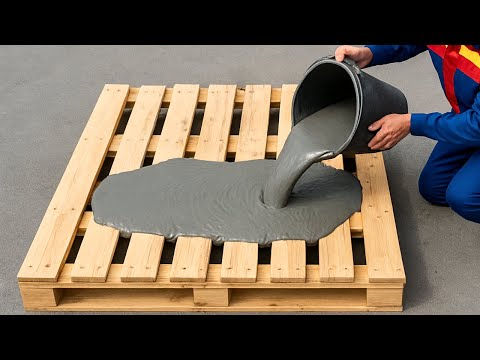 Amazing Creations From Cement and Wooden Pallets. DIY Garden Decorations from Recycled