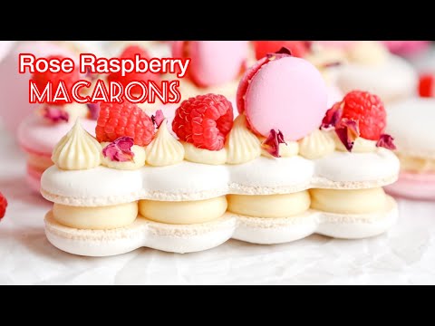 How to make Rose Raspberry Macarons