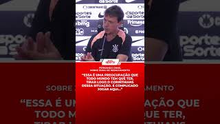 Fernando Diniz analisou o empate do Corinthians contra o Vitória e a situação do time na tabela... ⚠