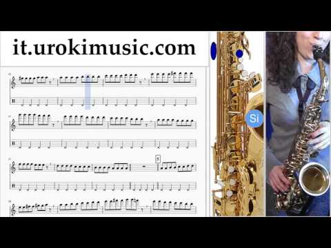 Lezioni di Sassofono Tenore Rihanna Sledgehammer Parte#1 Melodia Tutorial Spartito Imparare