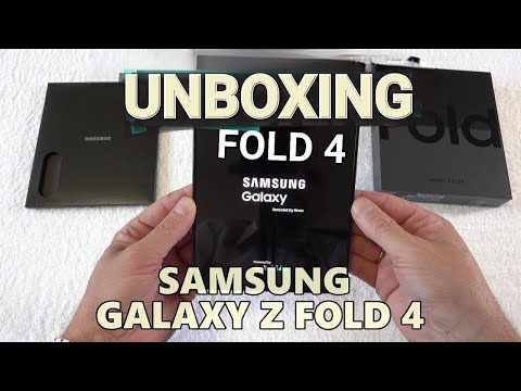 SAMSUNG GALAXY Z FOLD 4 - UNBOXING 4K