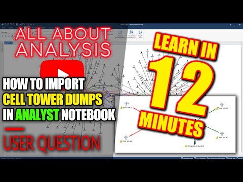 How to Import Cell Tower Dumps into i2 Analyst's Notebook | Full Tutorial
