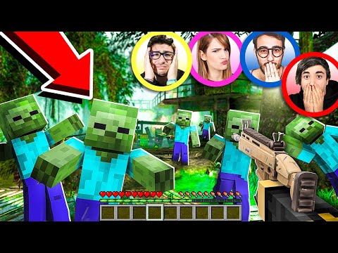 I MIEI AMICI SONO IN PERICOLO CONTRO GLI ZOMBIE DI MINECRAFT!