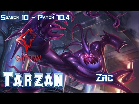 GRF Tarzan ZAC vs ELISE Jungle - Patch 10.4 KR Ranked
